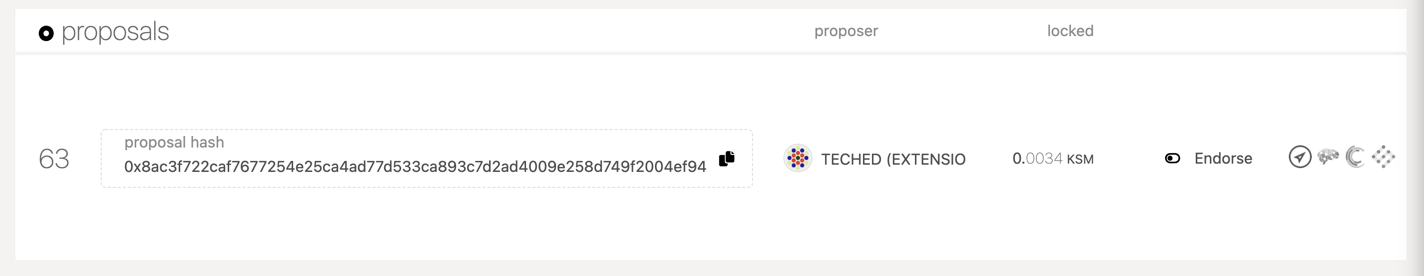 proposal hash