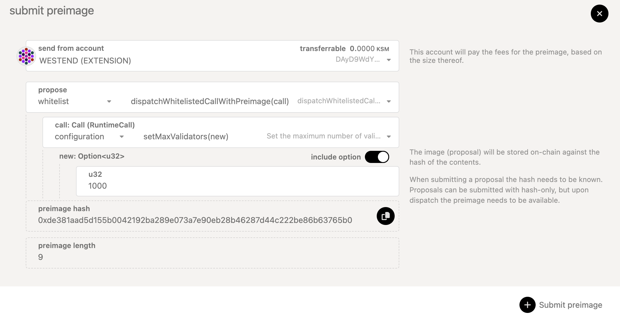 preimage-whitelist